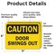 Signmission Door Swings Out, 7 in W x Rectangle, Vinyl Decal OS-2PACK-CS-D-57-L-19151 - alternate 3